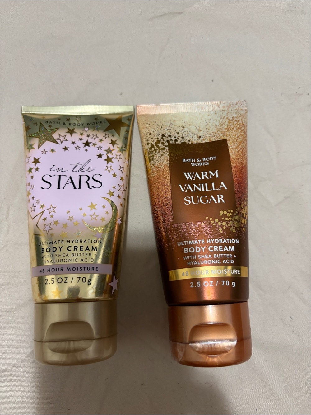 Bath & Body Works Warm Vanilla Sugar Body Cream - Bronze & Gold
